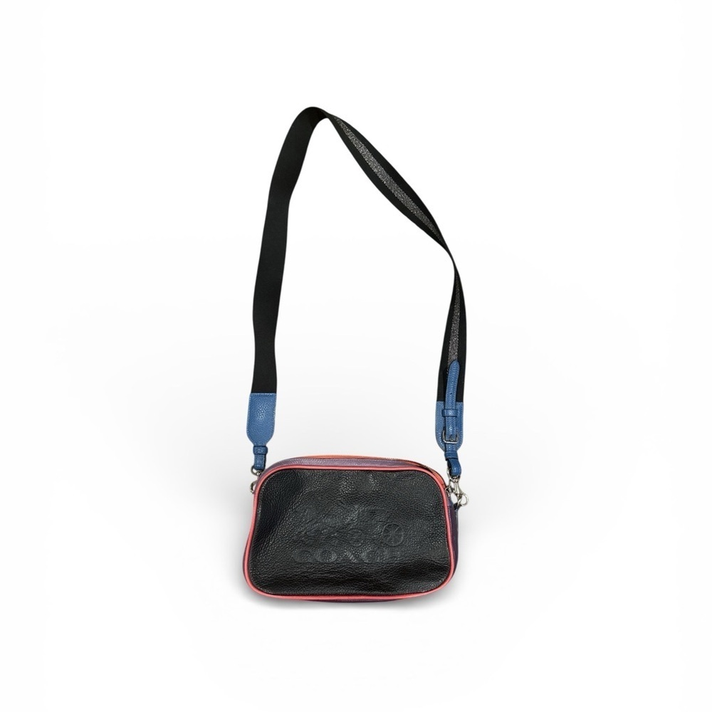 Coach Stylish Black and Blue Shoulder Bag - Picture 1 of 6